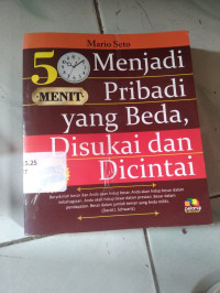 5 menit menjadi pribadi yang beda disukai dan dicintai