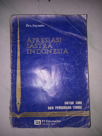 Image of Apresiasi Sastra Indonesia