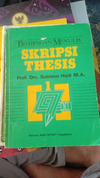 Image of Bimbingan Menulis Skripsi Tesis