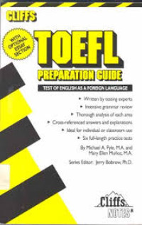 Image of Cliffs Test of English as a Foreign Language Preparation Guide