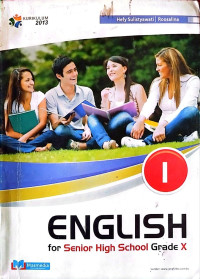 Image of English For Senior High Scholl Grade X