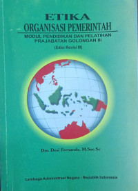 Image of Etika Organisasi Pemerintah