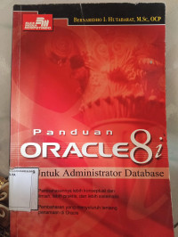 Panduan Oracle8i Untuk Administrator Database