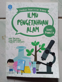 Image of Panduan Penelitian Bidang Ilmu Pengetahuan Alam bagi pemula