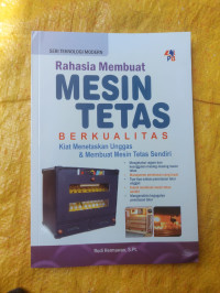 Image of Rahasia Membuat Mesin Tetas Berkualitas
